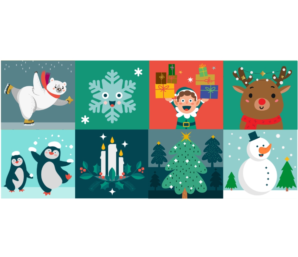 a selection of card designs to choose from